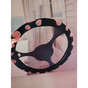 Nwt Strawberry steering wheel cover